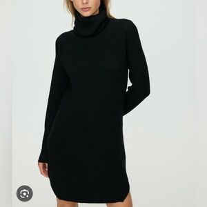 Aritzia NWT Wilfred Free Bianca Sweater Dress. Size Medium. Black colour.